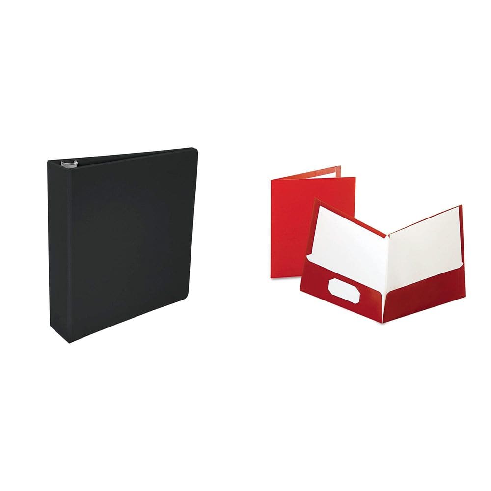 Combo Kit de fichário e portfólio de polipropileno Casafoyer