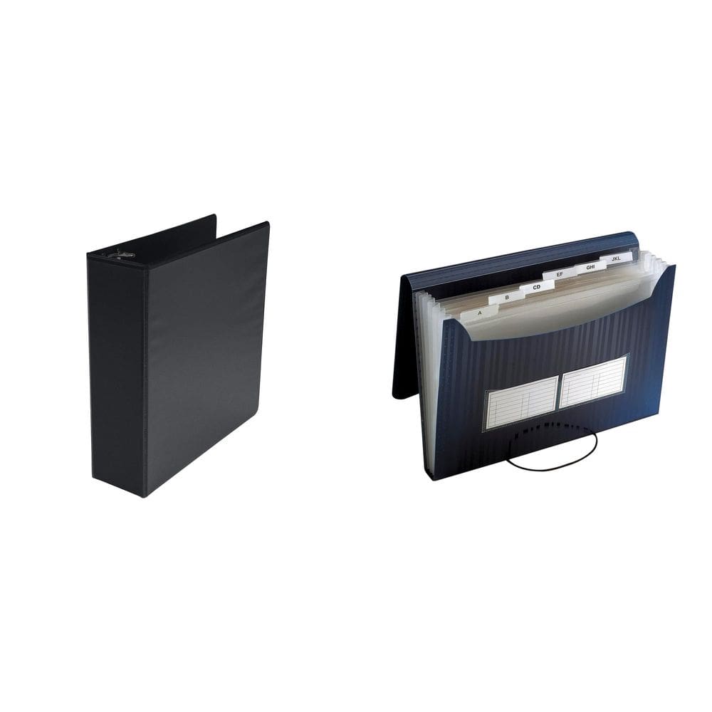 Organização do escritório Casafoyer D-Ring Binder & Expanding File