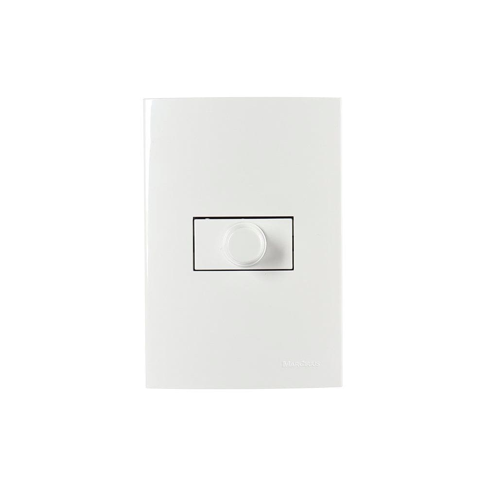 Variador de Luminosidade e Velocidade MarGirius Sleek com Placa 4x2 Branco Bivolt