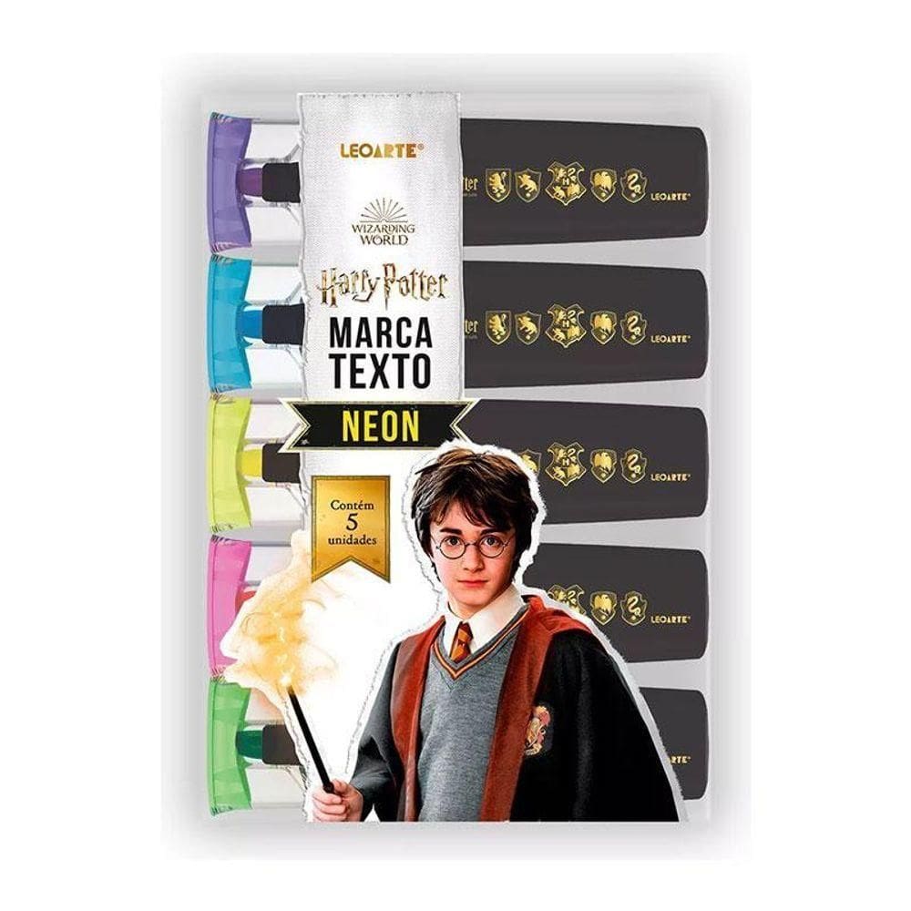 Kit Marca Texto Harry Potter 94148 5 Cores Neon - Leo&leo