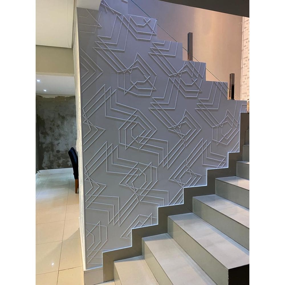 4 Placas Painel Revestimento Parede 3D  Decoração