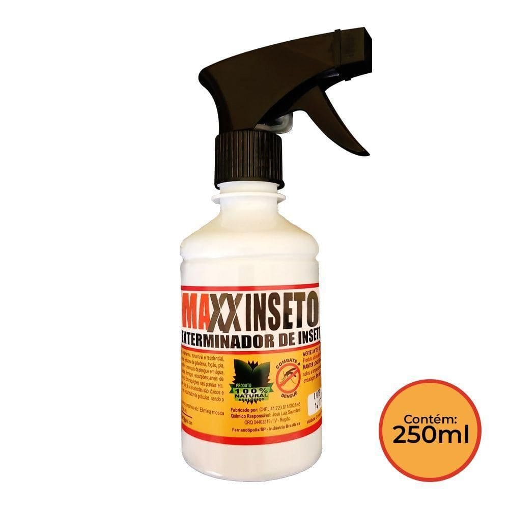 Exterminador De Moscas Baratas E Outros Maxxinseto Power 250 Ml - 100% Natural