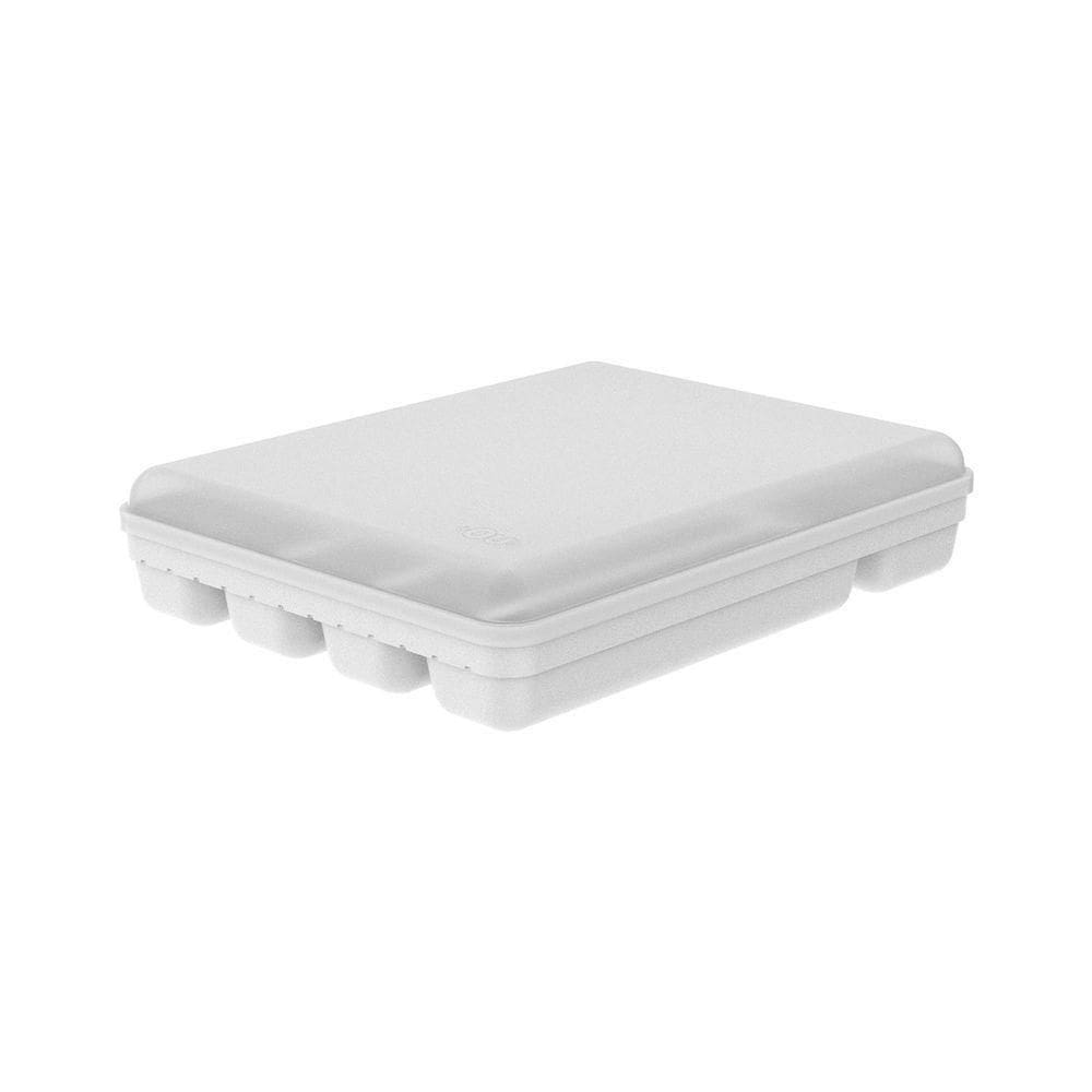 Organizador De Talheres Logic Com Tampa 27,5Cm Branco