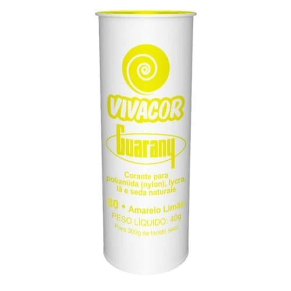 Tinta Tecido Corante Roupas Vivacor Guarany Amarelo Limão