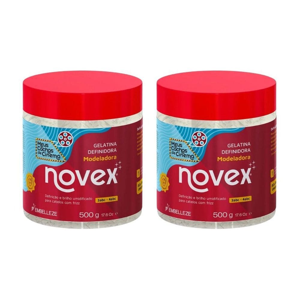 Gelatina Novex Meus Cachos De Cinema 500G - Kit Com 2Un