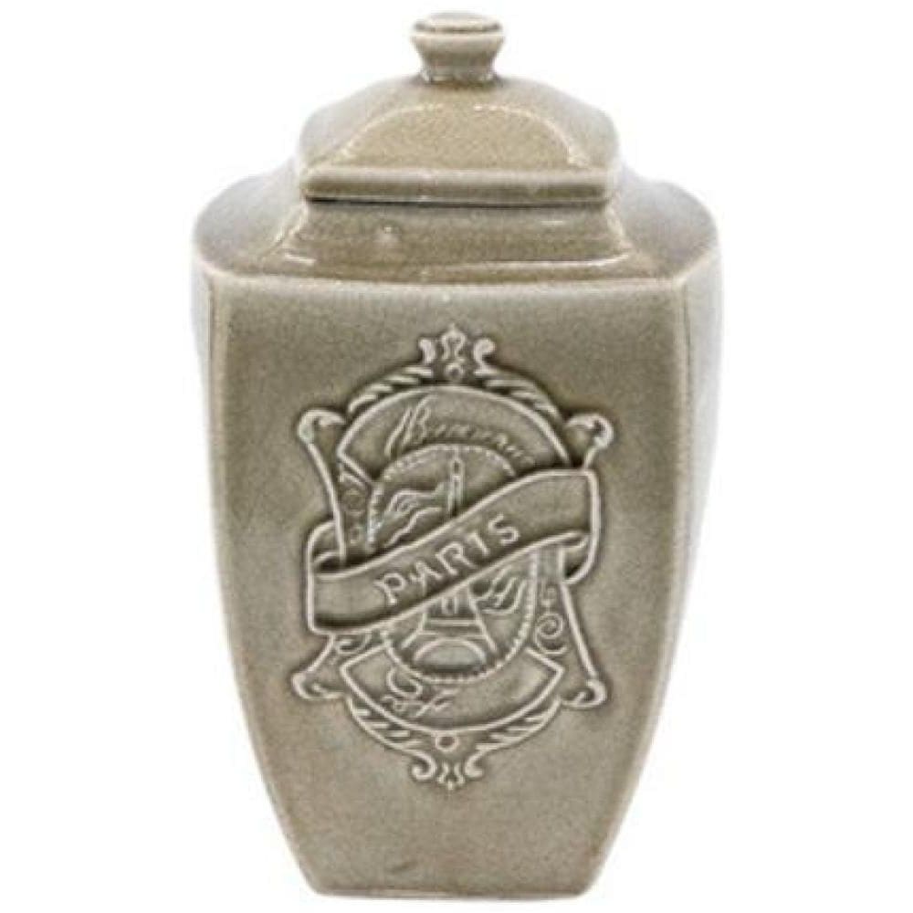 Pote Decorativo Cerâmica Marrom Retrô Paris 31X34X22