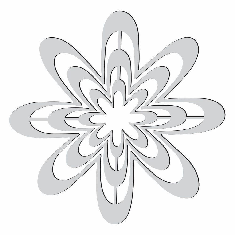 Gabarito Margarida Flor Patchwork Fuxico Régua Molde Acrilic