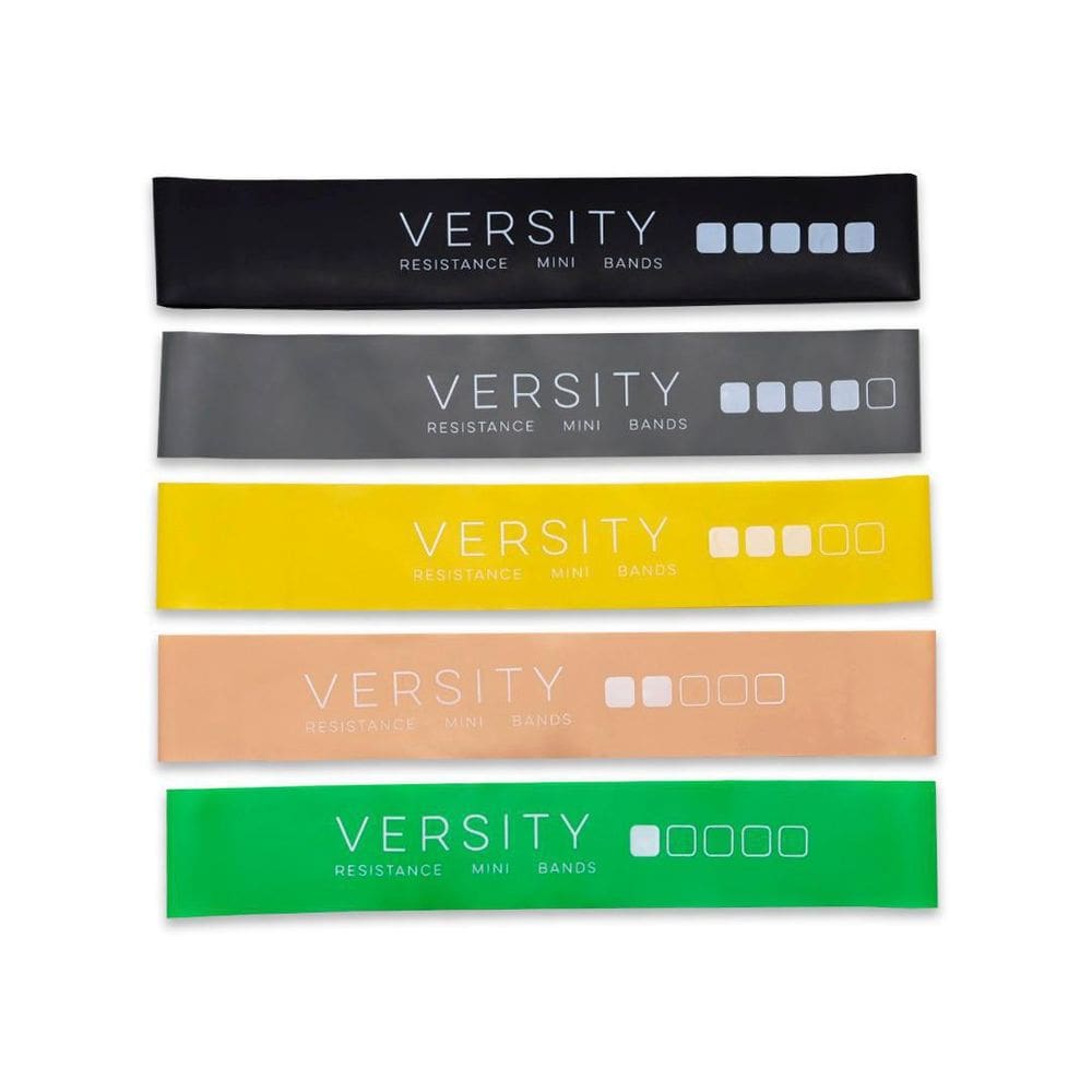 Mini Band Elástica Kit Com 5 Versity Resistance Bands