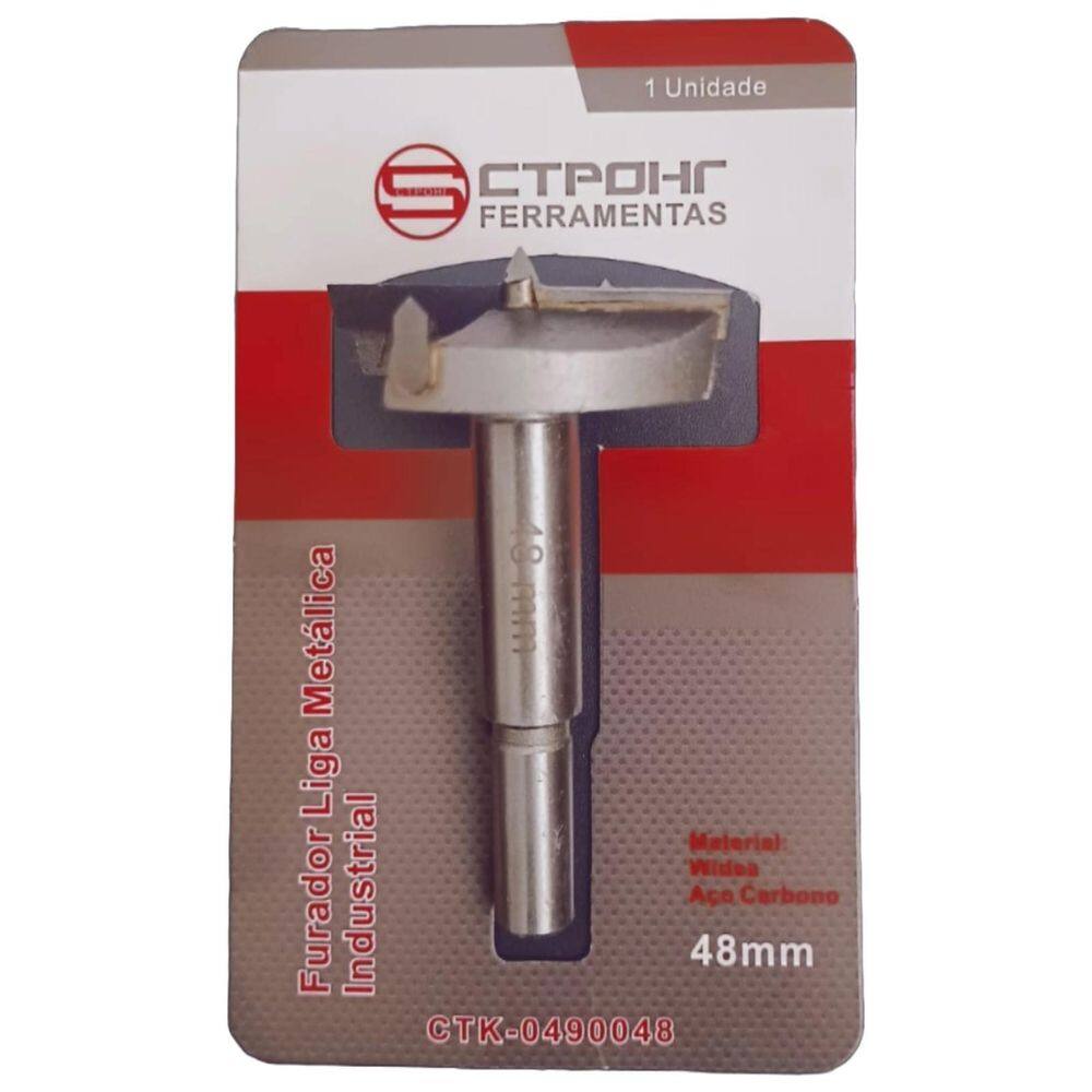 Broca Forstner 48Mm Dobradiça De Armário Liga Industrial