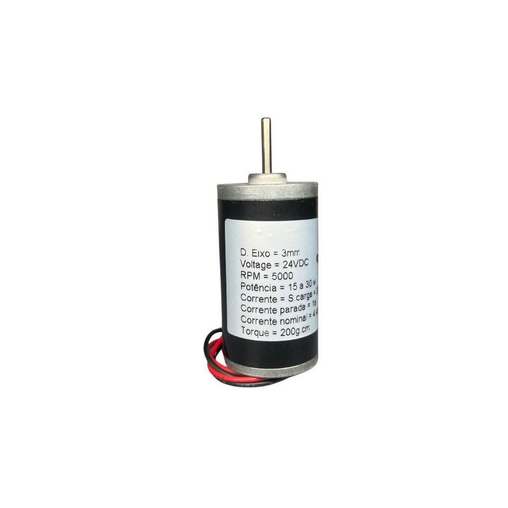 Mini Motor De Alta Velocidade 5000 Rpm 24Vdc