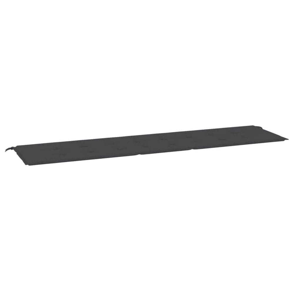 Almofada de banco de jardim VidaXL preta 200x50x3cm Tecido Oxford