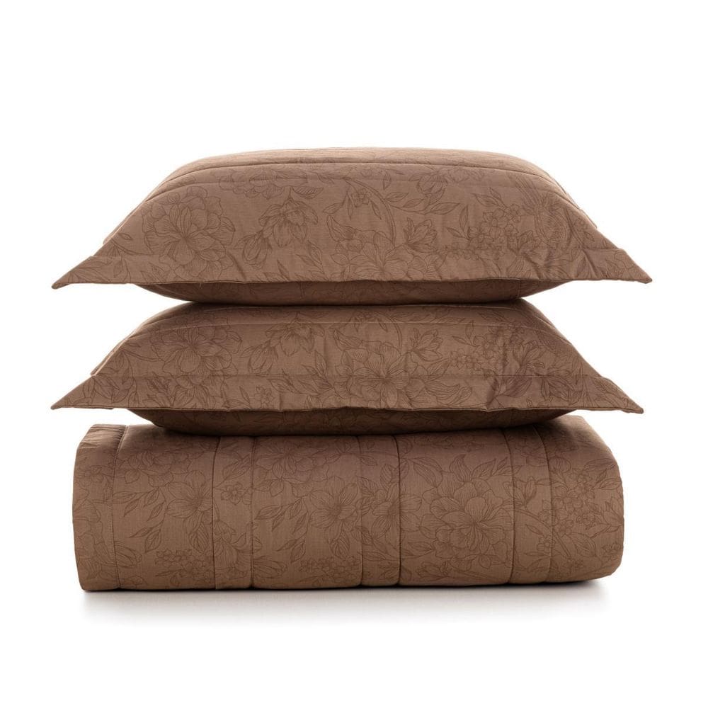 Jogo De Colcha Casal Mallu Karsten 3 Peças Algodão 200 Fios