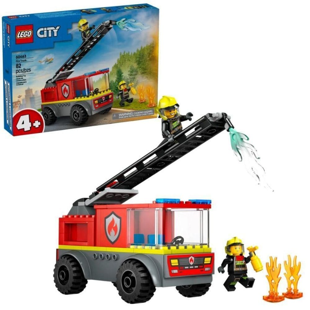 Lego City Caminhão Dos Bombeiros Com Escada 60463
