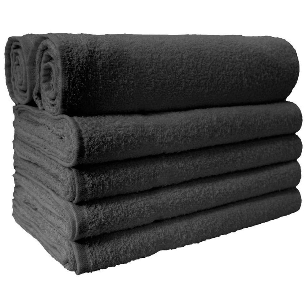 Kit Toalha De Rosto Preto Para Salão 120 Unidades