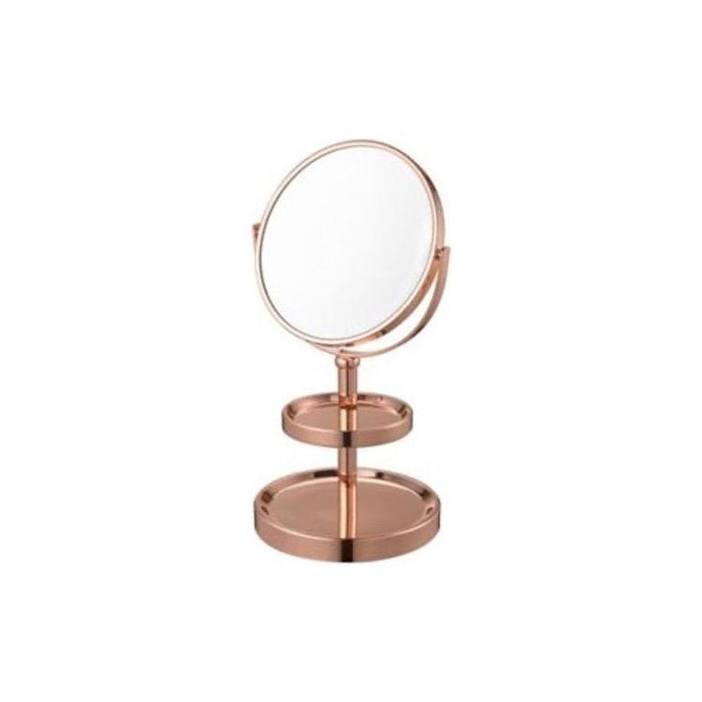 Espelho De Bancada Rosegold Portátil Importado - Jhc Premier