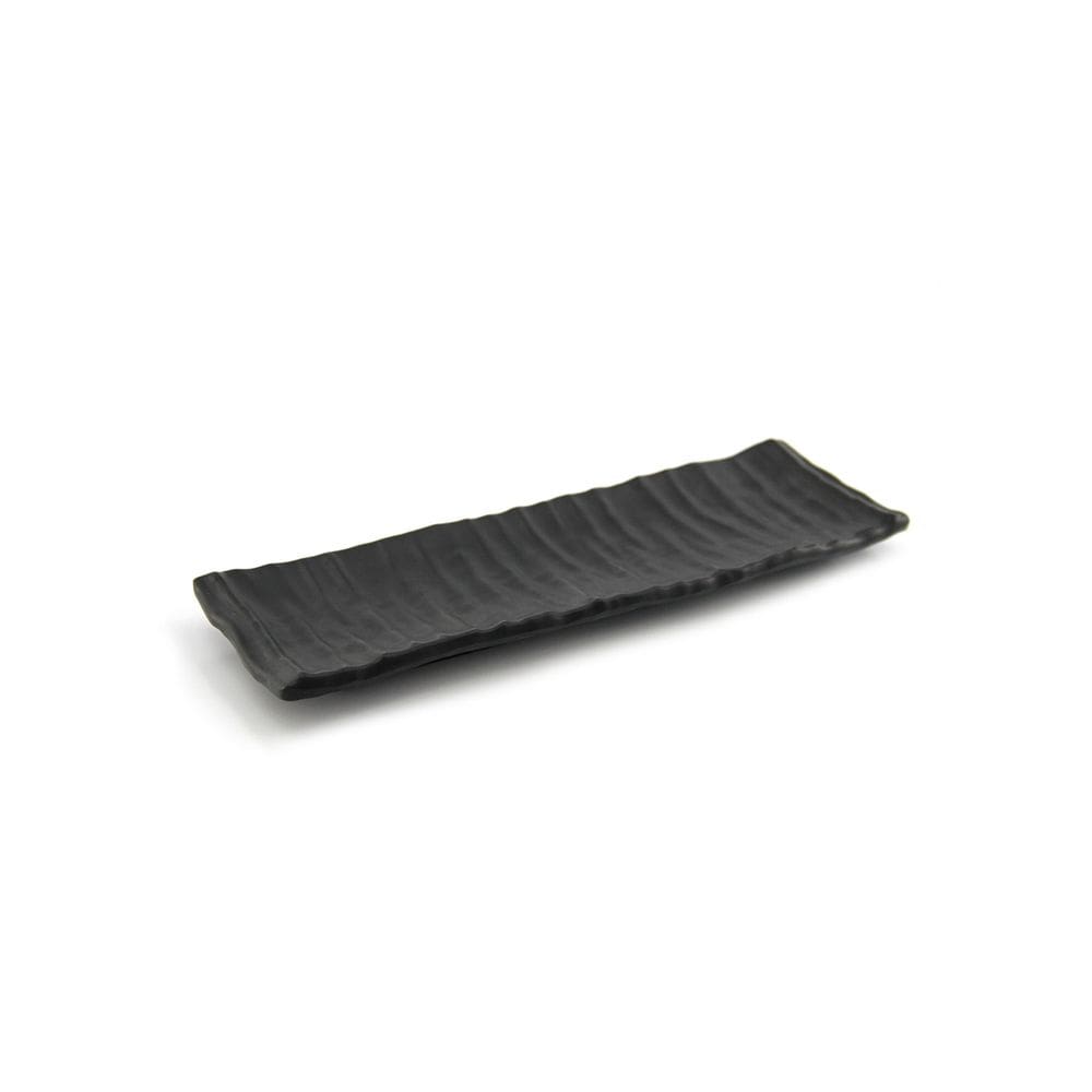 Travessa de Melamina Black Retangular Sushi