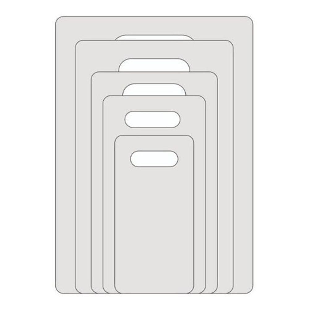 Gabarito Molde Dobrar Camiseta Roupas 5 peças Preto