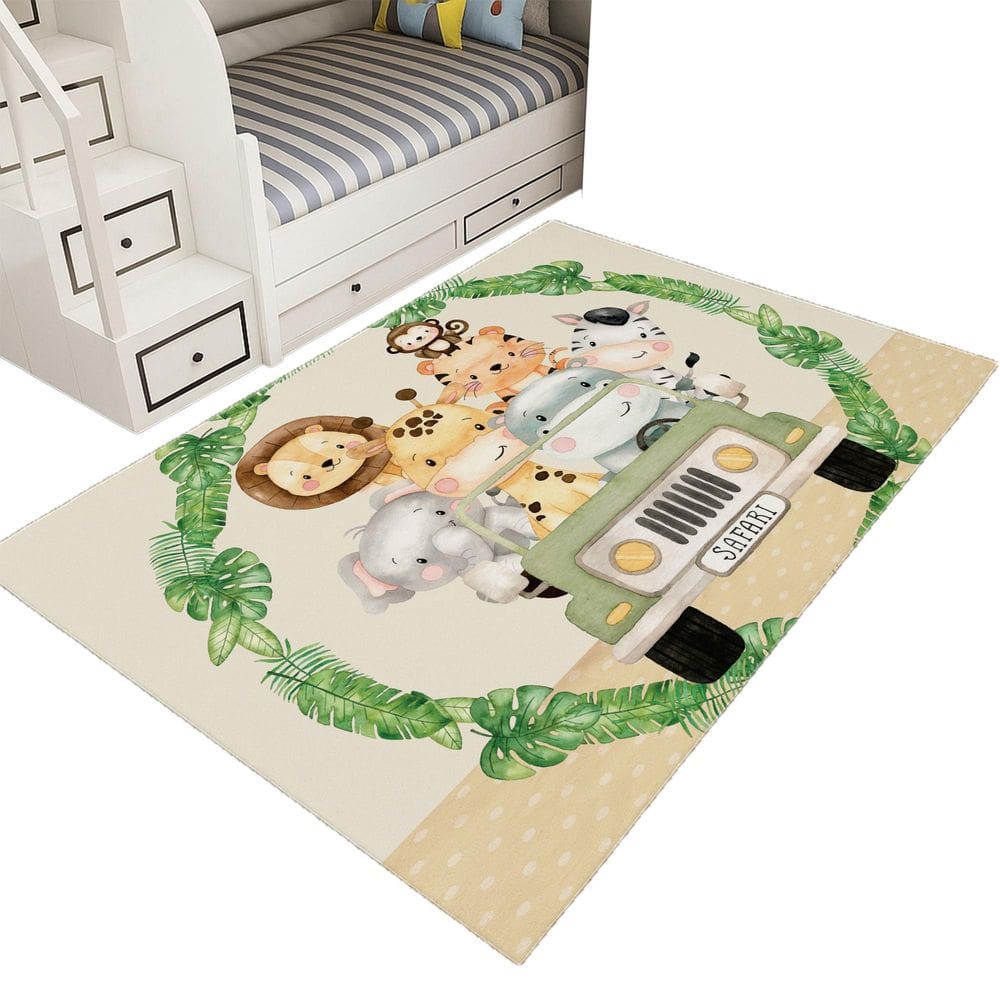 Tapete Infantil Estampado 1,00 X65 Decorativo Antiderrapante