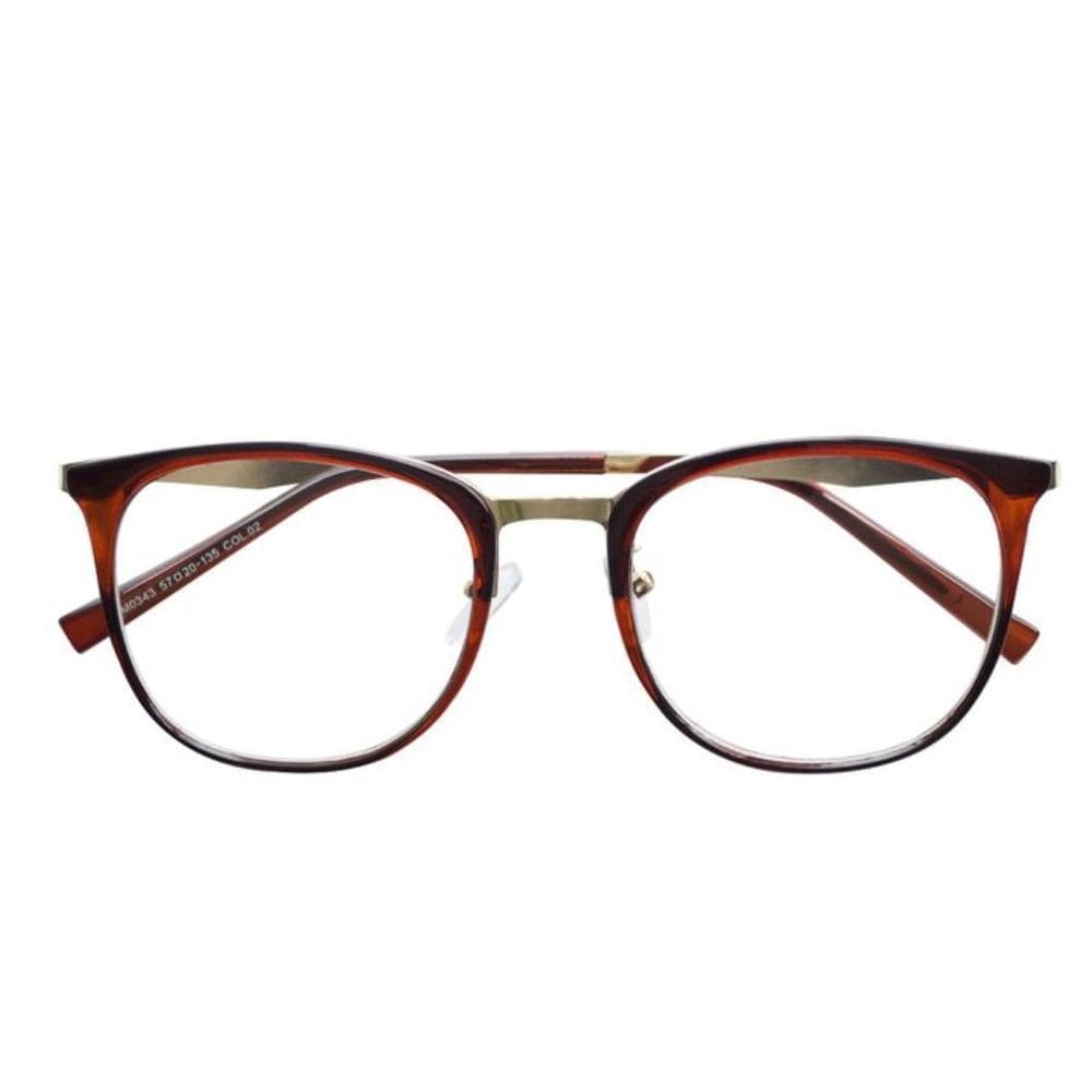 Armação óculos Feminina Quadrada Eliana Marrom