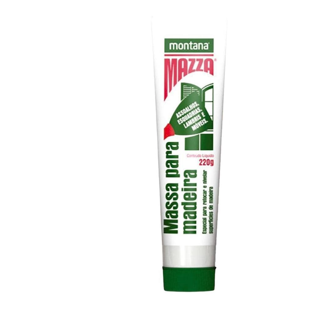 Massa Para Madeira Cor Branco Montana Mazza 220G