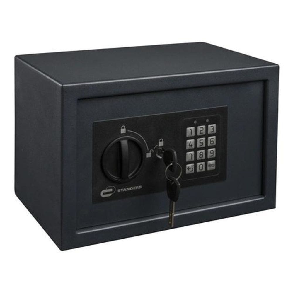 Cofre De Sobrepor Em Aço Com Senha - Cinza