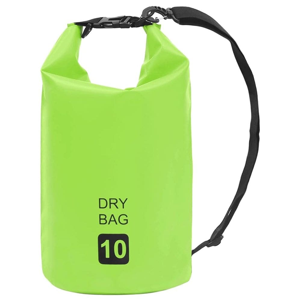 Mochila Dry Bag vidaXL Lightweight PVC 10L verde e preta