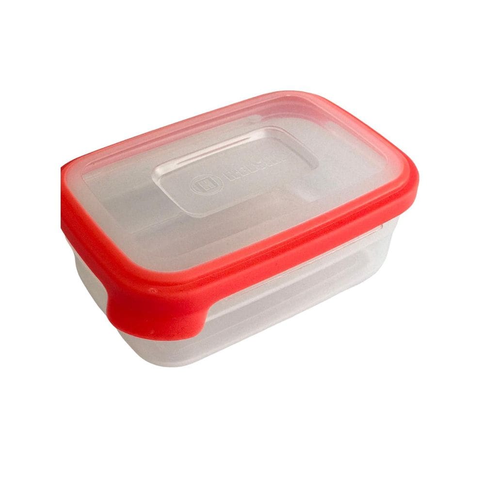 Pote Retangular 1000Ml Vermelho Incolor