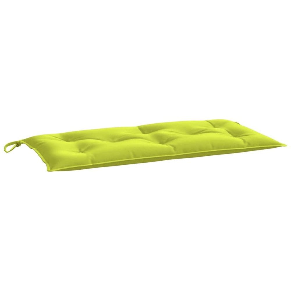 Almofada de banco de jardim VidaXL Bright Green 110x50x7cm Oxford
