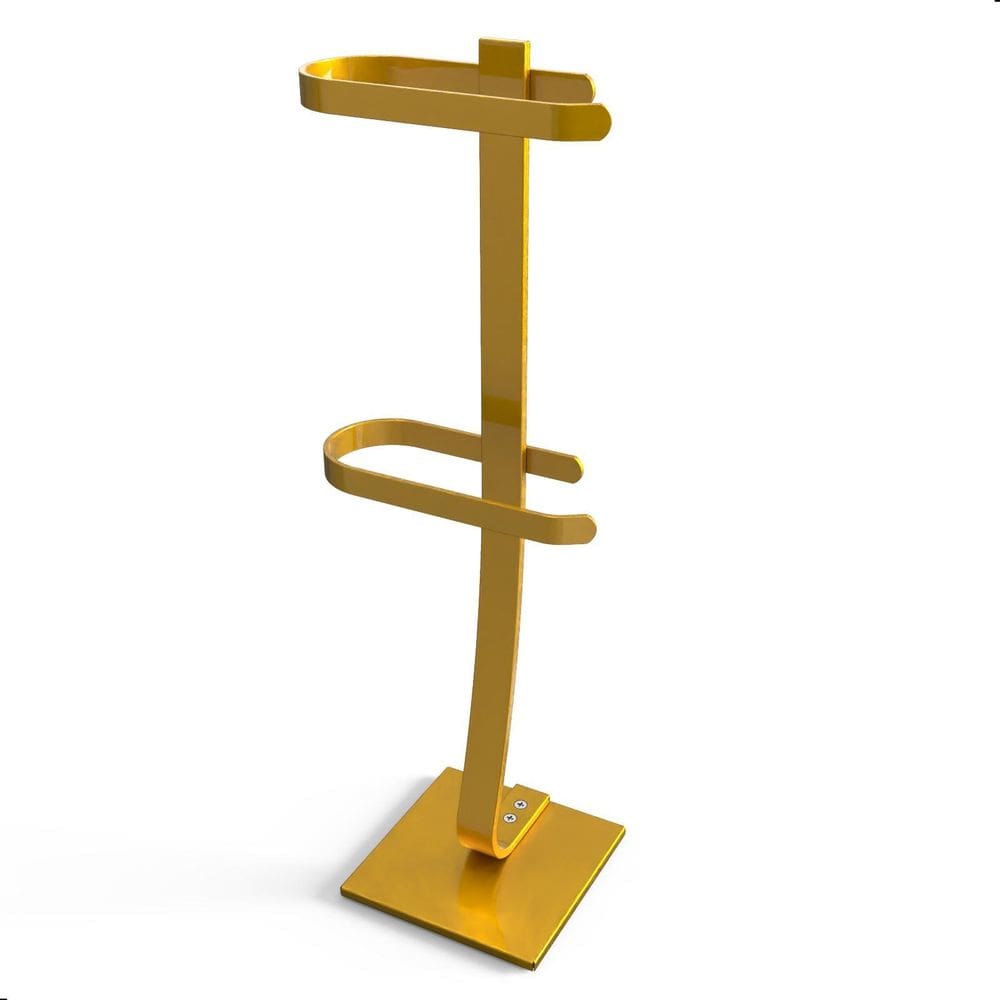 Porta Papel Higiênico De Chão Suporte Papeleira Dourada.D