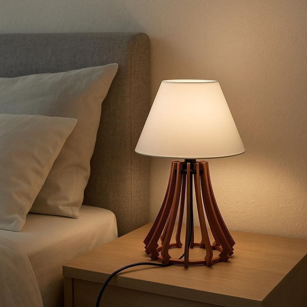 Abajur Quarto Casal E Sala Luminaria De Mesa Vulcão Preto