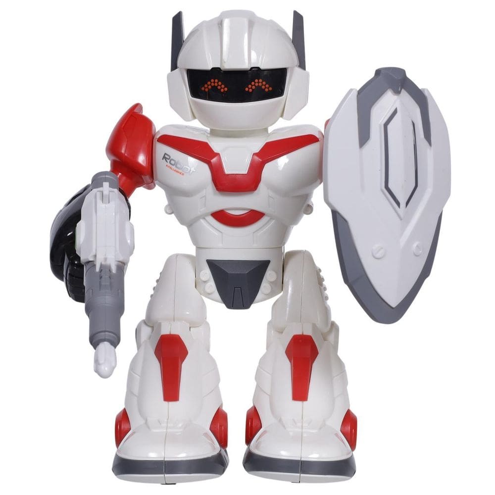 Brinquedo Robô Dominador Movimento Luz Led