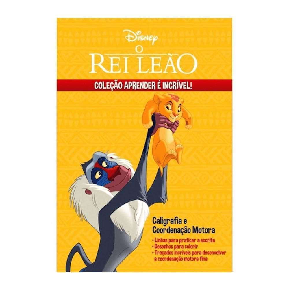 Aprender É Incrível Disney - Rei Leão Caligrafia Coordenação