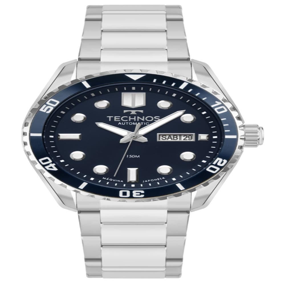 Relógio Technos Masculino Automático Prata 8205Ox/1A