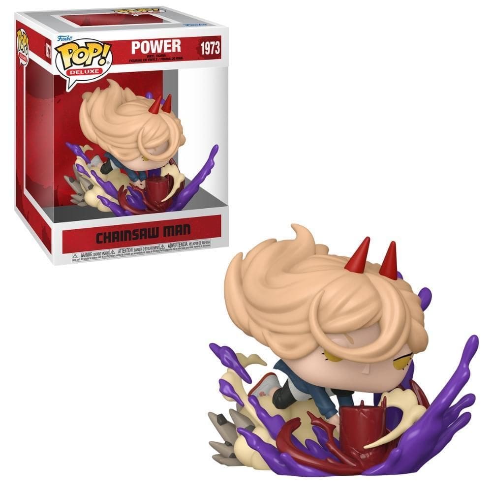 Boneco Funko Pop Deluxe Chainsaw Man Power Maleta De Sangue