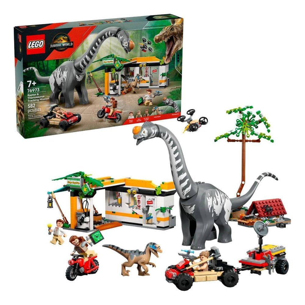 Jurassic World Raptor & Titanossauro Lego 76973