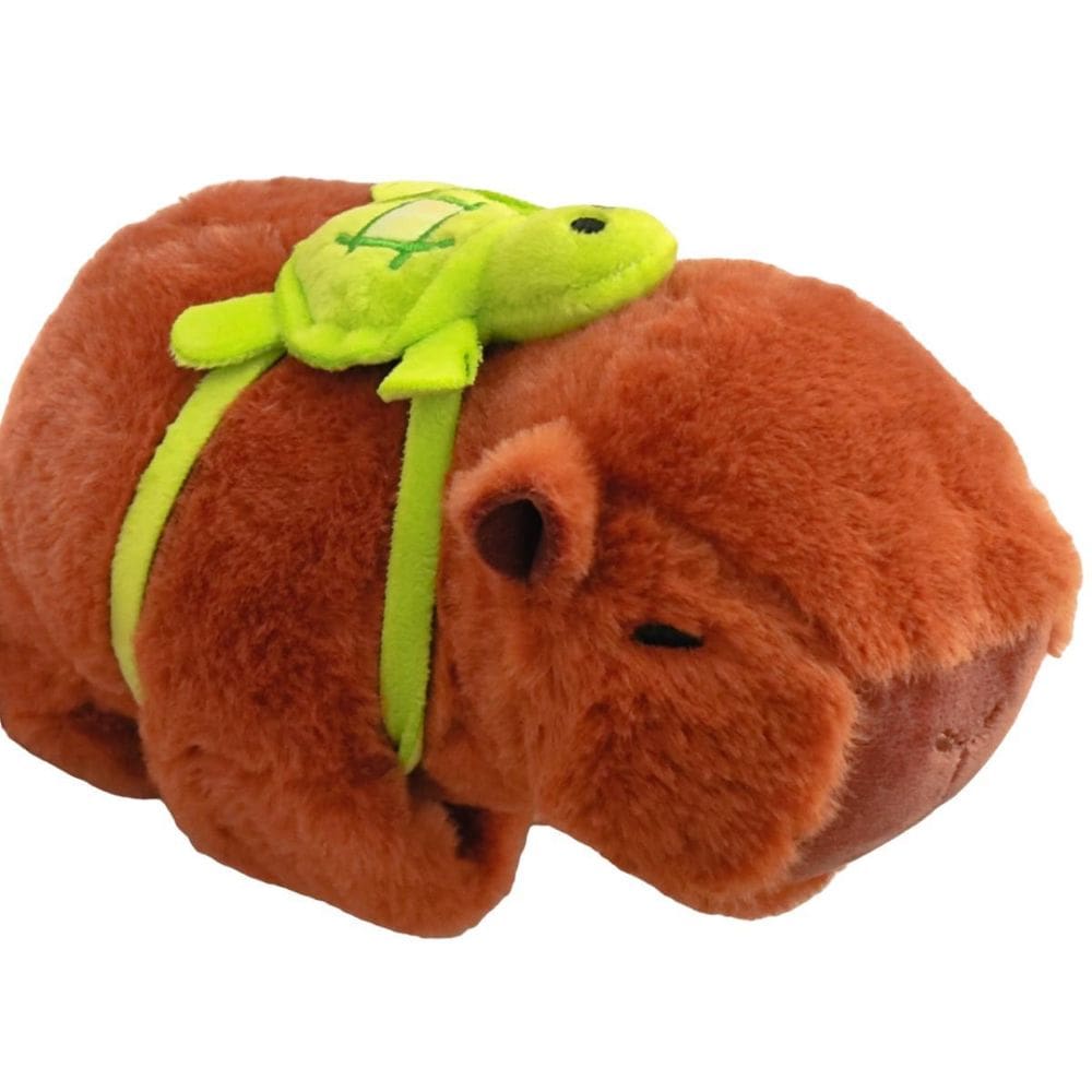 Pulseira De Pelúcia Adorável- Capivara Mochila De Tartaruga