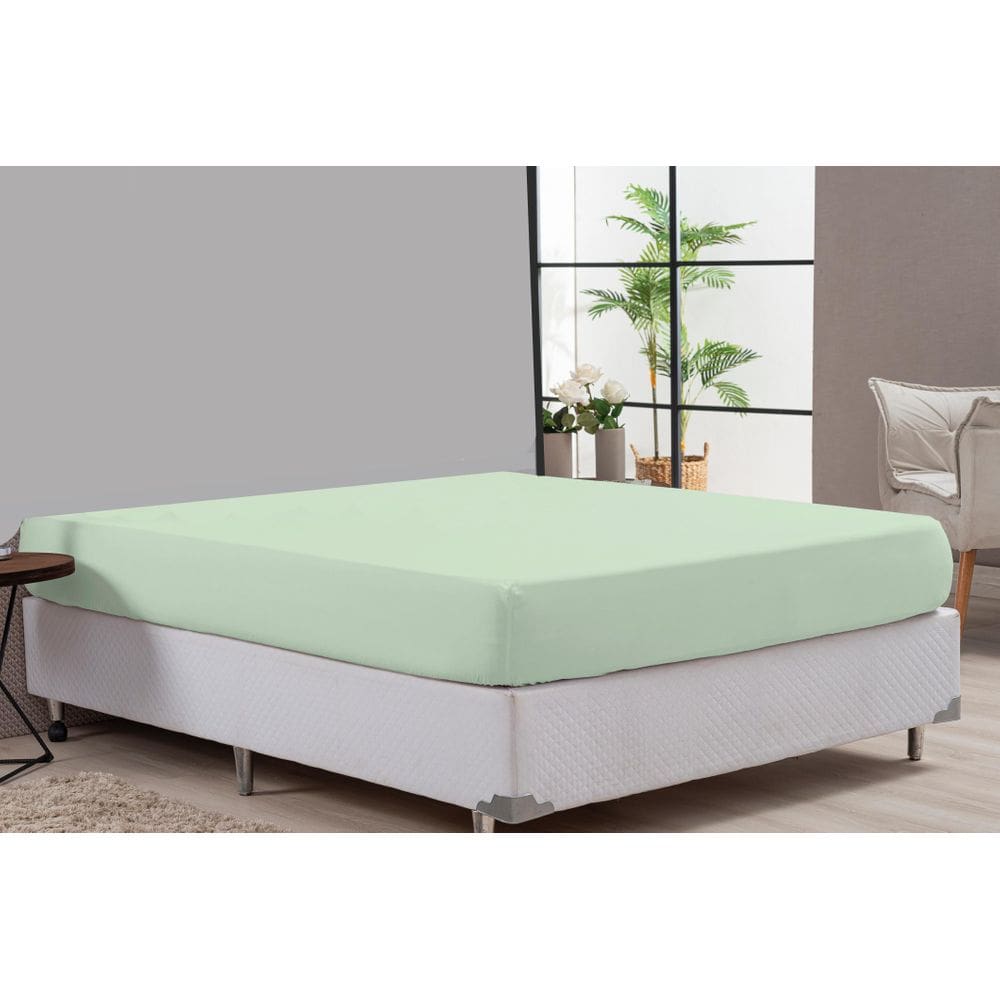 Lençol Sem Fronha Hotel Clinica Casal King Verde