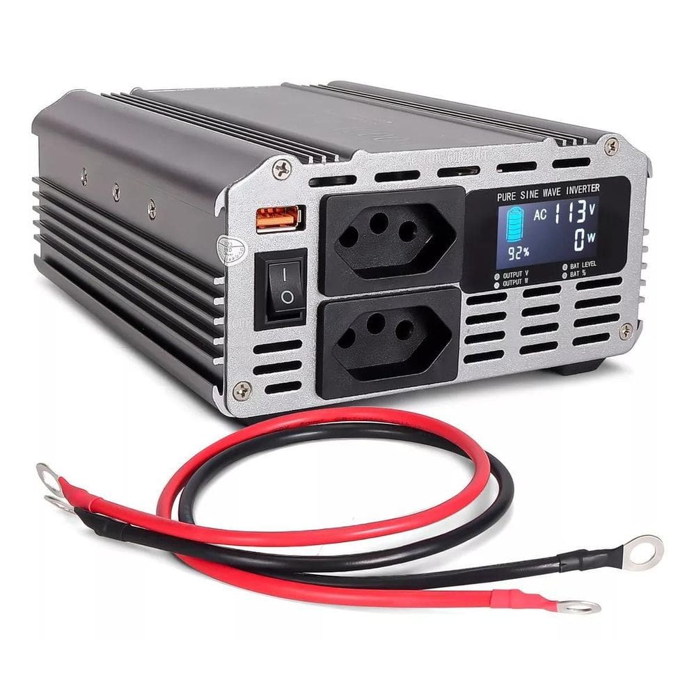 Inversor De Tensão 24V Para 220V 1000W Onda Senoidal Pura