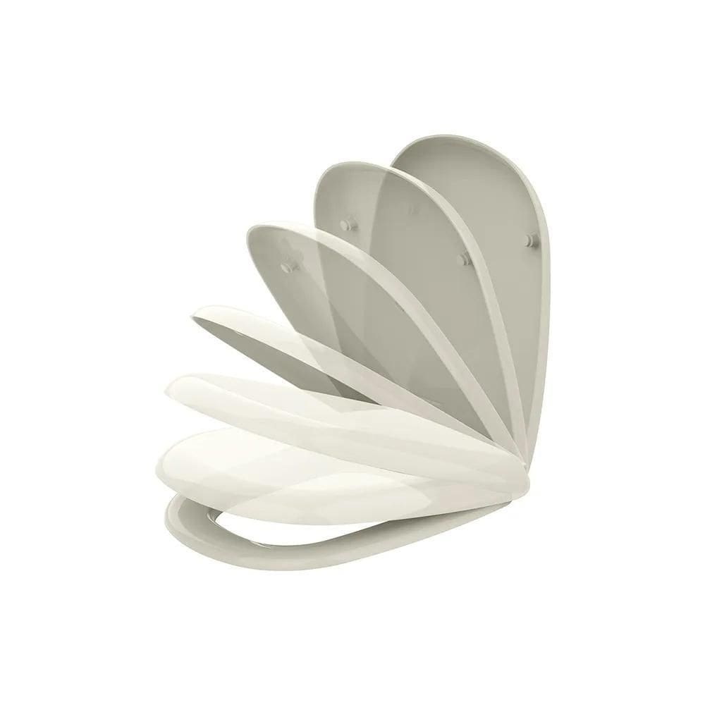 Assento Sanitário Dona Beja Bege Palha Termofixo Soft Close