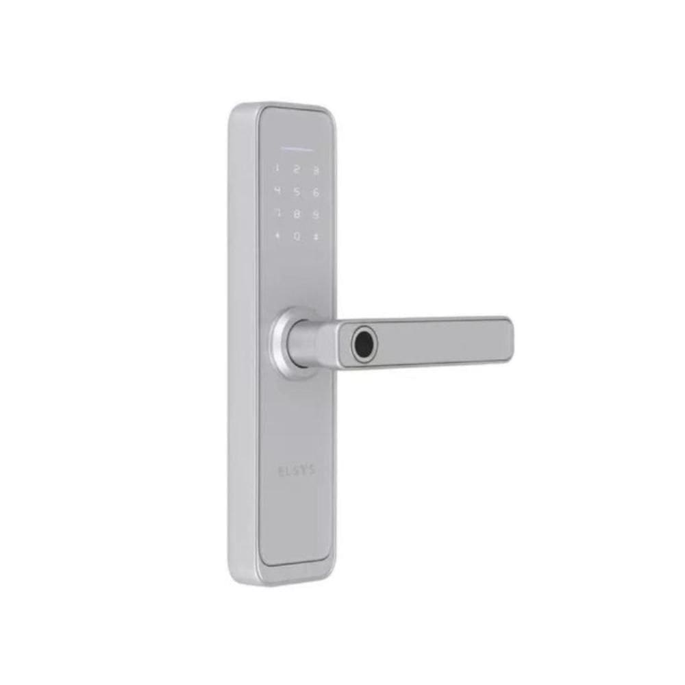 Fechadura Digital De Embutir Wi-fi Com Biometria Esf-de4000b Prata Elsys