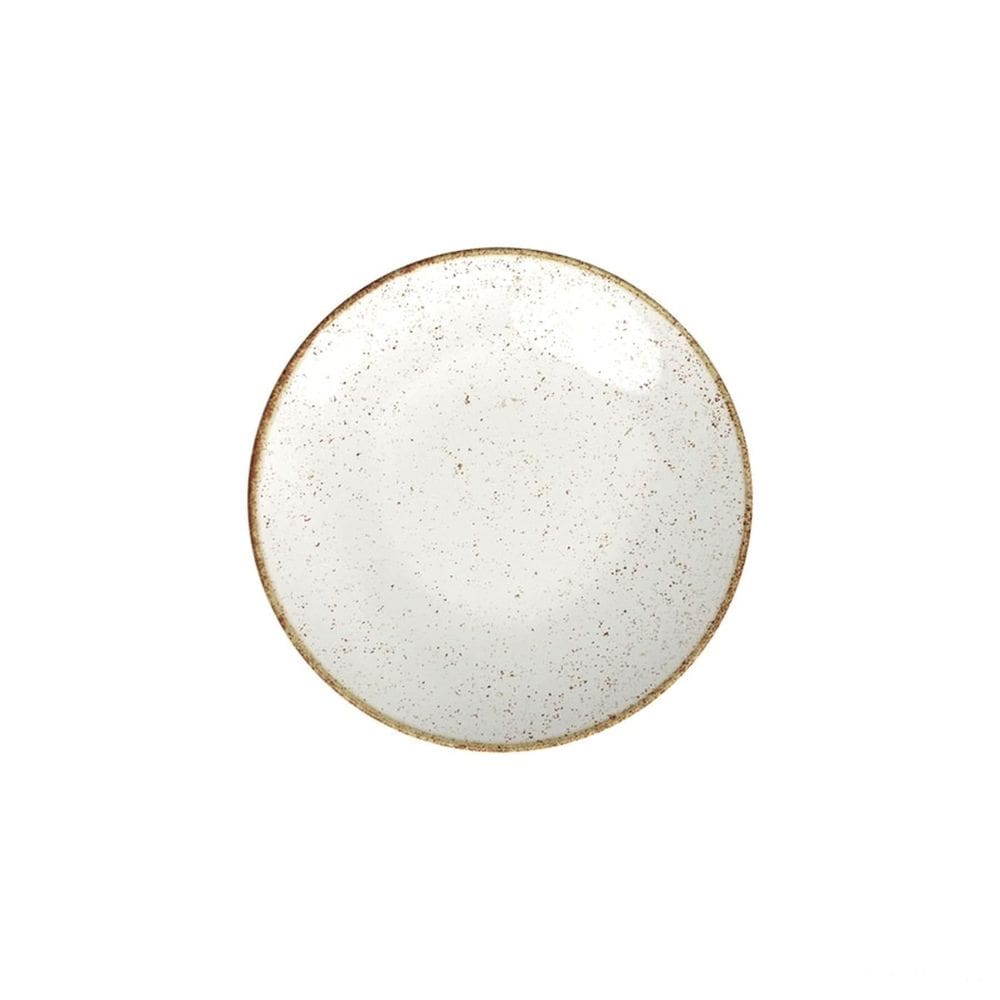 Prato Sobremesa Tramontina Rústico Marrom Em Porcelana Decor