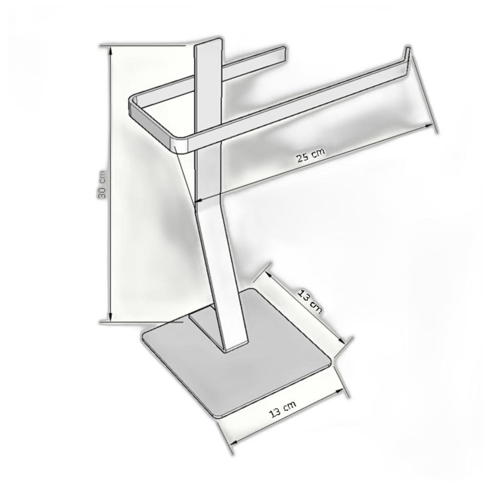 Suporte Porta Rolo Papel Toalha Mesa Cozinha Luxo Preto