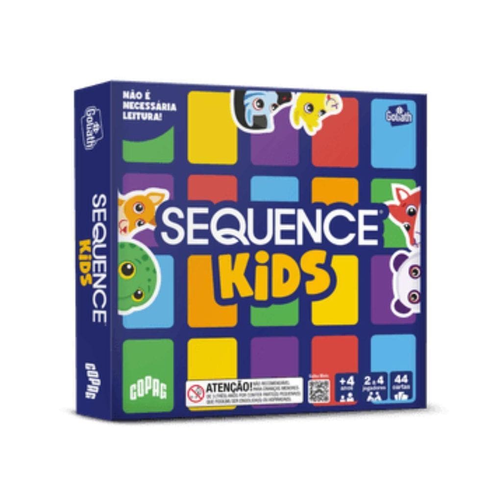 Sequence Kids Jogo De Tabuleiro Estratégia Família Copag