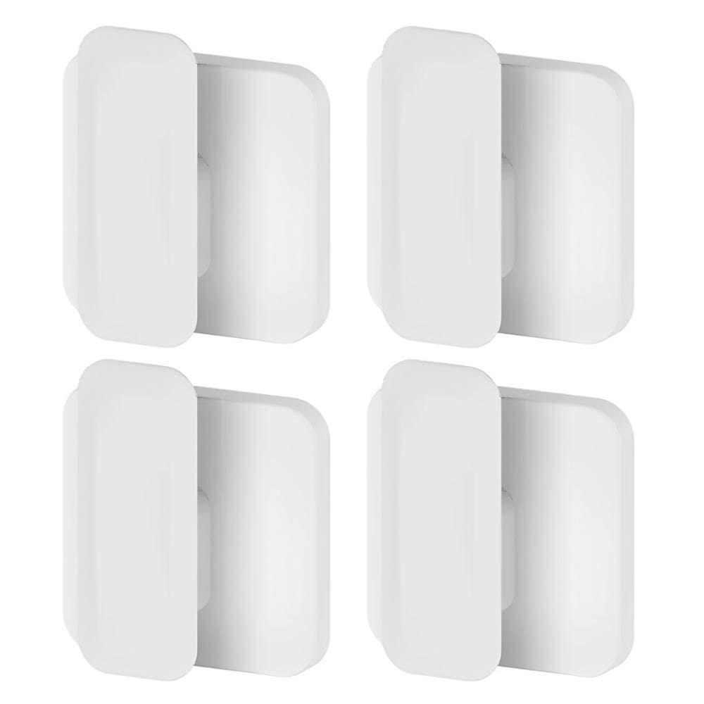 Kit 4X Gancho De Parede Sem Furos Roupas Toalha Ou Branco