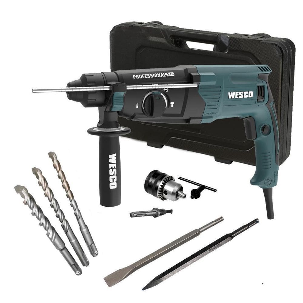 Martelete Romped Perf Wesco 900W 3,2J Ws3228K + Mandril 110V