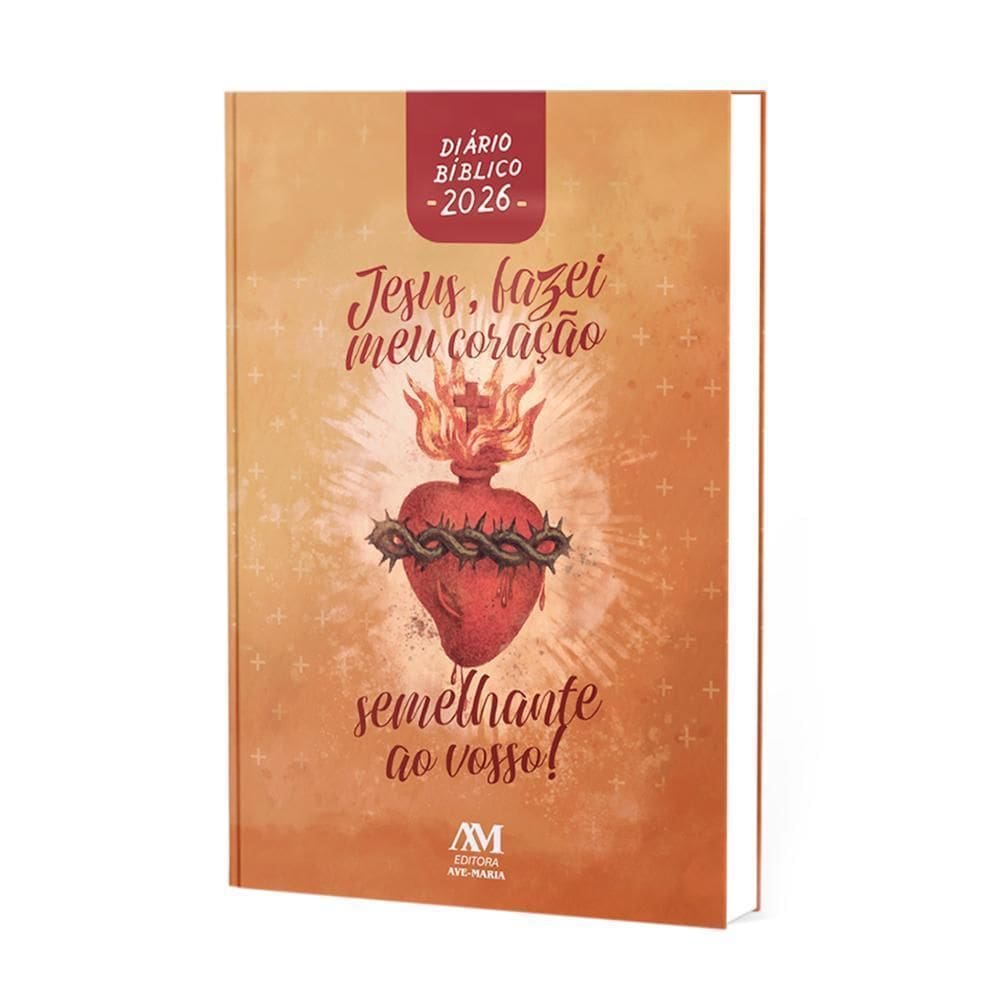 Agenda Diário Bíblico 2026 Brochura Sagrado Coração De Jesus