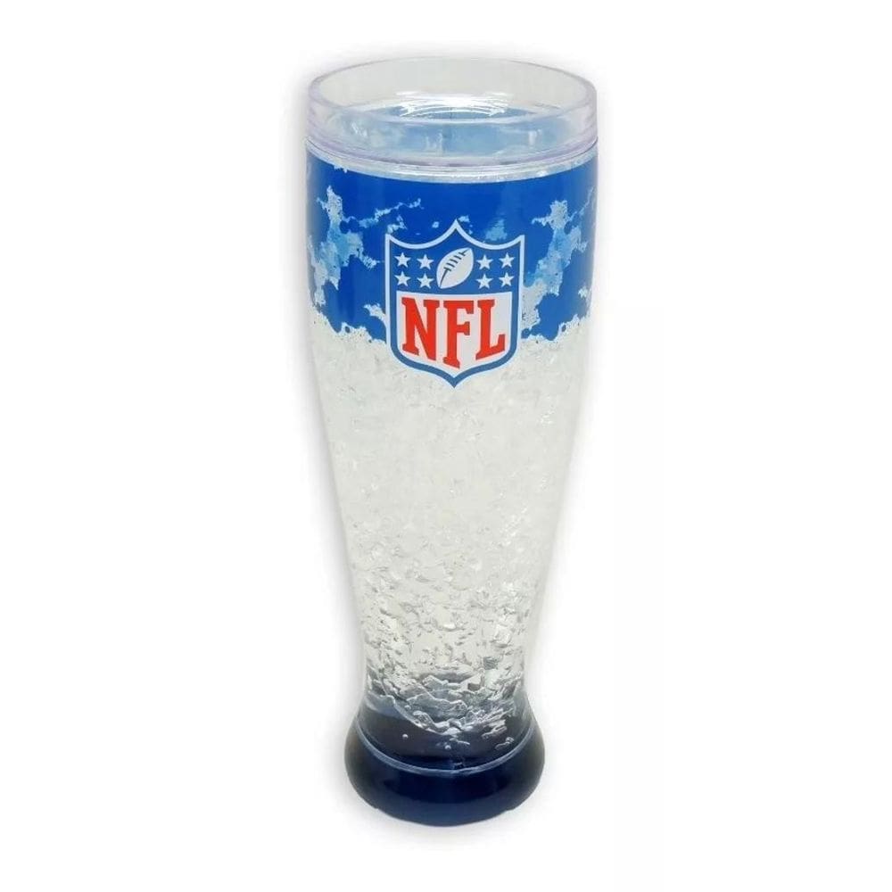 Copo Taça Chopp Pilsner Nfl Azul Gel Congelante 450Ml