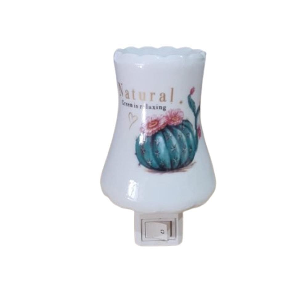 Mini Abajur De Tomada Luminária De Cerâmica Bivolt Difusor