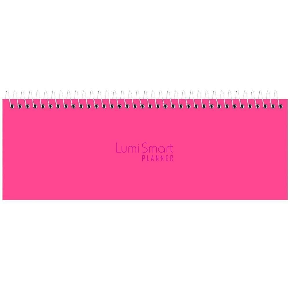Planner Horizontal 290X110Mm 52Fls Lumi Smart Neon Rosa Kit