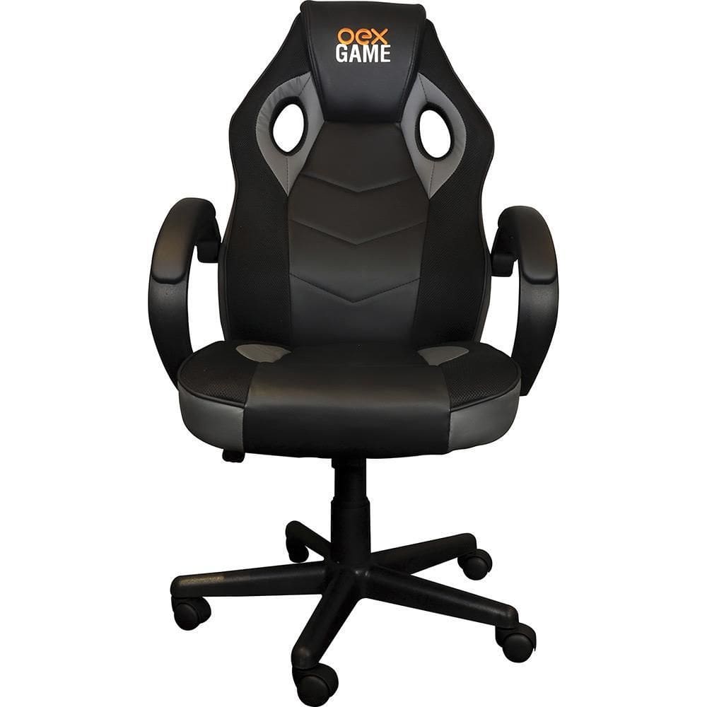 Cadeira Gamer Gc200 Preta/Cinza - Oex